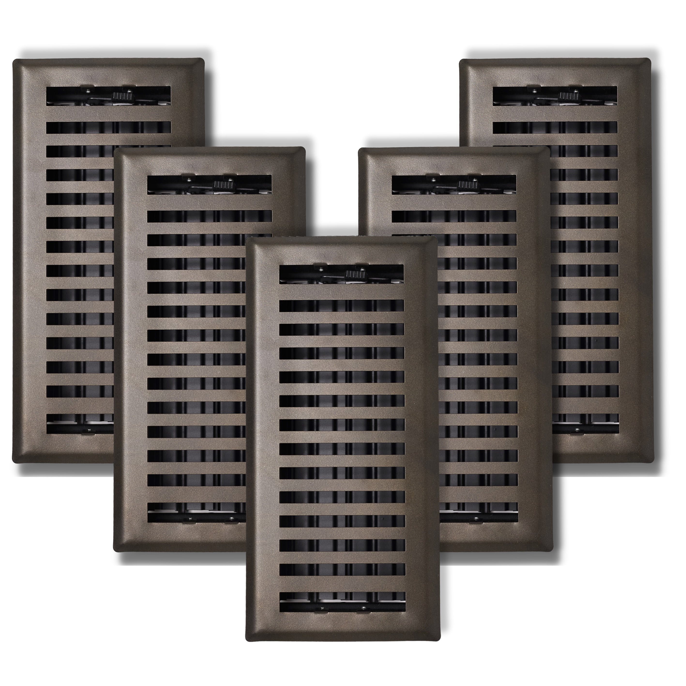 Sierra Grates Contemporary Floor Register 4 inch X 14 inch Metallic Bronze