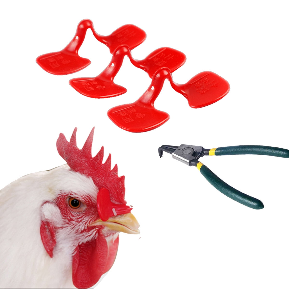 10-100PCS Pinless Chicken Peepers Pheasant Poultry Blinders Spectacles 