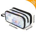 thumbnail image 4 of FORMRS Pencil Case with 3 Compartments Zipper Pouch, Elementary School Level and up, Pastel Flower Pattern, 4 of 8