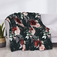 thumbnail image 3 of Rateoe Watercolor Floral Pattern Flannel Throw Blanket, Ultra-soft Blanket for Bed, Couch, Car, Hypoallergenic Anti-pilling blanket-50"x40"(Horizontal), 3 of 6