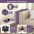 thumbnail image 5 of Costway 84" Portable & Foldable Massage Salon Spa Facial Care Tattoo Bed with Carrying Bag Purple, 5 of 10