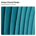 thumbnail image 6 of Velvet Armless Accent Chair Gold Metal Legs Modern Upholstered Single Sofa Home Living Room Blue, 6 of 7