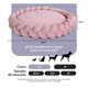 thumbnail image 5 of Cama Redonda Antiestrés con Cojín Trenzado para Perro Chico y Gato Esquimal (Rosa, 55x15 cm), 5 of 6