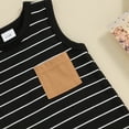 thumbnail image 6 of Bagilaanoe Newborn Baby Boys Summer Jumpsuit Shorts Striped Sleeveless Bodysuit 3M 6M 12M 18M Infant Casual One Piece Romper, 6 of 7
