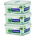 thumbnail image 1 of Glasslock Food-Storage Container with Locking Lids Oven and Microvave Safe - Rectangular 64oz, 1 of 3