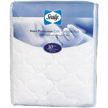 Sealy Stain Protection Crib Mattress Pad