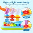 thumbnail image 5 of Juguetes para bebés para niños de 1 año, xilófono para bebés de 1 año con martillo y bolas de juguete, juguete educativo temprano para 12 a 18 meses, regalos de primer cumpleaños, juguete de aprendiza, 5 of 5