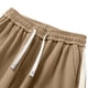thumbnail image 4 of Ceisia Men's Ribbed Straight-Leg Casual Trousers | Elastic Waist Contrast Stripe Draped Pants (Multiple Solid Colors) Gifts, 4 of 8