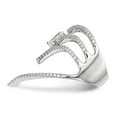 thumbnail image 3 of Sterling Silver Rhodium-plated CZ Ring - Size 8, 3 of 3