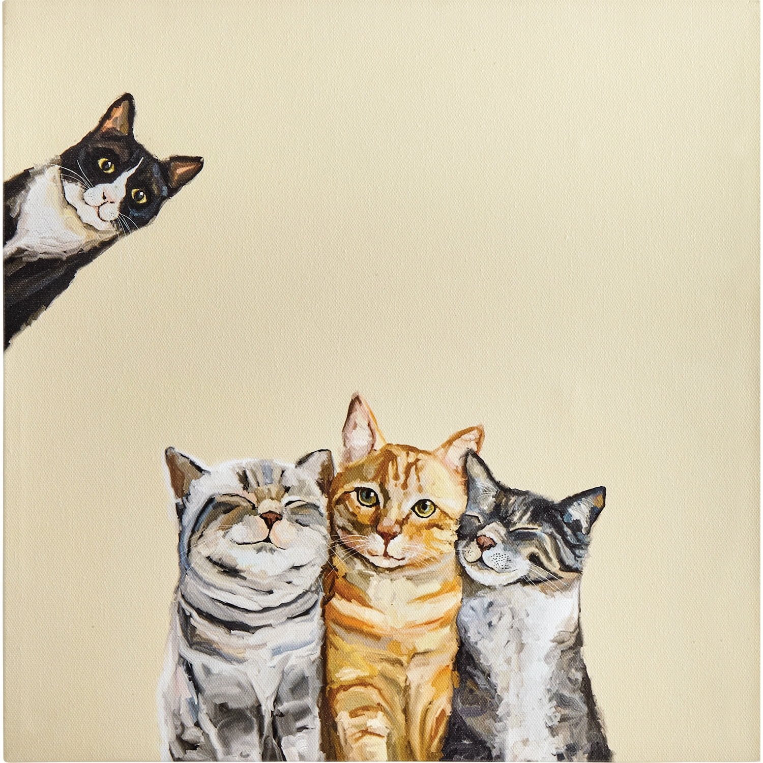 Greenbox Curious Onlooker Canvas Print Cathy Walters Cat Wall Art 10 X 10 Walmart Com Walmart Com