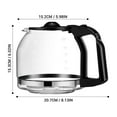 thumbnail image 6 of Mainstays 12 Cup Glass Replacement Carafe, 6 of 6