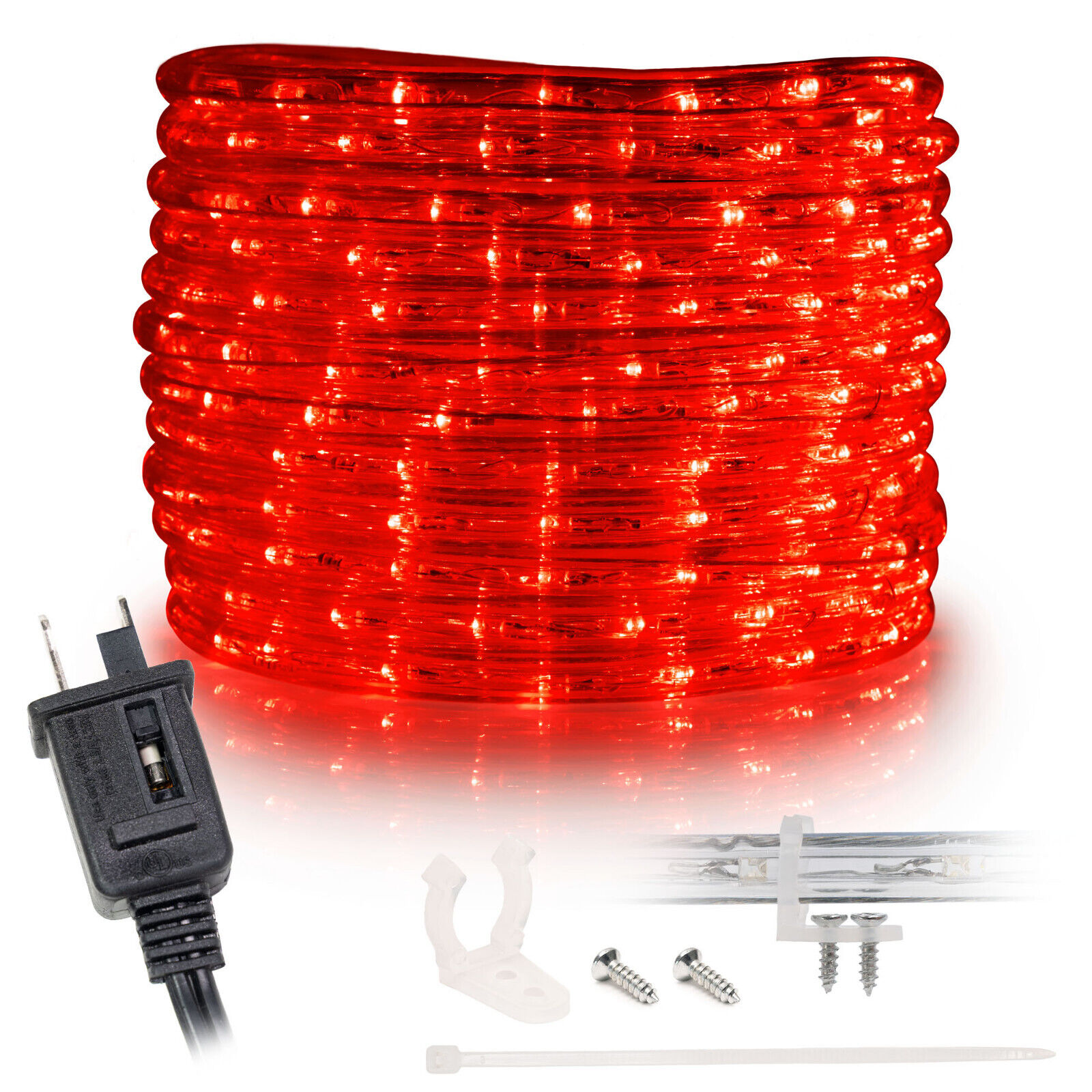 10' 20' 25' 50' 100' 150ft Outdoor LED Rope Light WaterResistant