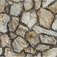 thumbnail image 1 of DEBGFS [Rustic Stone Tile Stickers] 20pcs Rust-Colored 3D Stone Tile Stickers - Self-Adhesive Waterproof PVC Wall Panels for Kitchen  Bathroom  Bedroom & Fireplace Decor  Vintage Marble, 1 of 6
