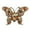 Topaz, variant on Golden Tone Brown Smoked Topaz Crystal Rhinestone 3.54" Butterfly Insect Pendant Brooch Pin