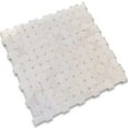 thumbnail image 2 of Apollo Tile   5 Pack White 11.8-in. x 11.8-in. Basketweave Polished Marble Mosaic Tile (4.83 Sq ft/case), 2 of 3