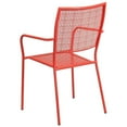 thumbnail image 4 of Bowery Hill Steel Metal Integrated Arms Patio Chair in Coral Pink, 4 of 9