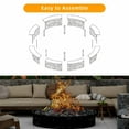 thumbnail image 5 of 48" Smokeless Fire Pit Ring, Heavy Duty Metal Fire Ring for DIY Outdoor Fire Pits, Above or In-Ground Use for Patio Backyard, Black-b, 5 of 8