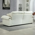 thumbnail image 5 of SEENYOO 84" Cloud Couch, Sofas for Living Room, Chenille Material, Memory Foam, 2 Throw Pillows, Compact Deep Seat Sofa, for Office Lounge Apartment, Beige, 5 of 14