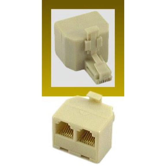 IEC RJ1106Y RJ1106 'Y' Adapter 1 Male to 2 Females