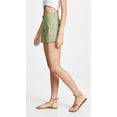 thumbnail image 5 of 3x1 Women's LIGHT MOSS Simone High Rise Moto Shorts 30, 5 of 6