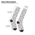 thumbnail image 5 of Daiia Sports Socks Colorful Cute Pig Printed Novelty Crew Socks for Men Women Knee High Socks Cotton Socks Soft & Breathable Support Unisex Socks, 5 of 9