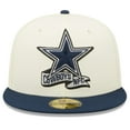 thumbnail image 2 of Men's New Era Cream/Navy Dallas Cowboys 2022 Sideline 59FIFTY Fitted Hat, 2 of 5