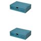 thumbnail image 4 of Monstrate Caja de almacenamiento de cómoda y eficiente para artículos esenciales de escritorio, almacenamiento en cajones de amplia una capa azul 2Conjunto, 4 of 6