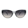 thumbnail image 2 of Womens Luxury Thick Plastic Oversized Cat Eye Chic Retro Sunglasses Slate - Smoke, 2 of 4