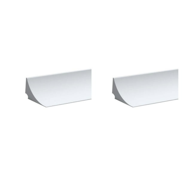 Toystoory Barrera de ducha de tira de base de goma flexible para garaje fuerte e impermeable blanco 80 cm Blanco 80 cm 2Conjunto