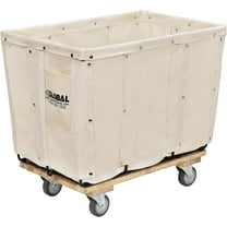 Canvas Basket Bulk Truck, 8 Bushel. 34"L x 22.75"W x 30.25"H