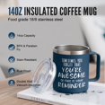 thumbnail image 4 of Taza NOWWISH para regalos de Navidad para hombre, 400 ml, color azul marino, 4 of 7