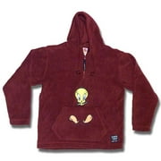 Tweety Embroidered Hooded Fleece Top