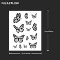 thumbnail image 4 of WWS-Tattoo Tech, 2 Sheets Large Semi Permanent Tattoo, Adult Art Design Temporary Tattoos, Lasts 1-2 Weeks, Waterproof, Realistic Look, No Adhesive, No Reflection (Butterflies Everywhere), 4 of 4