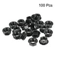 thumbnail image 2 of Unique Bargains M10 Serrated Flange Hex Lock Nuts, Carbon Steel Black Oxide Finished 100 Pack, 2 of 4
