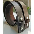 thumbnail image 4 of Genuine Leather Snap on Belt Strap, Heavy Duty, Durable, 1.5" Wide, Easy Carry and Everyday Use Belt Strap, 4 of 5