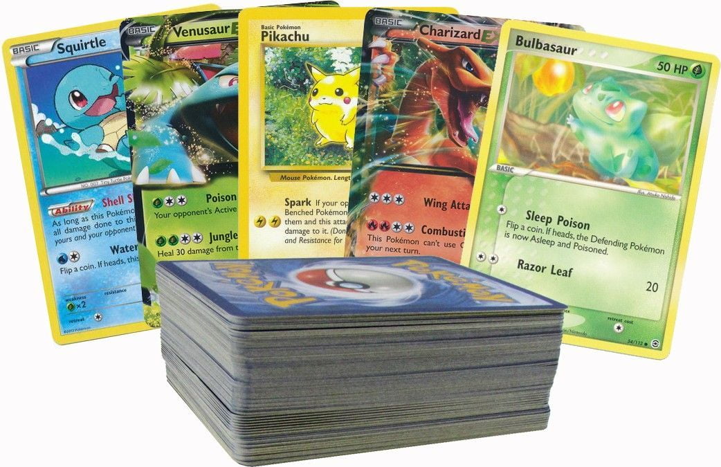 Pokemon Card Lot 100 OFFICIAL Pokémon Cards Assorted Custom Booster Pack 100 Lot 