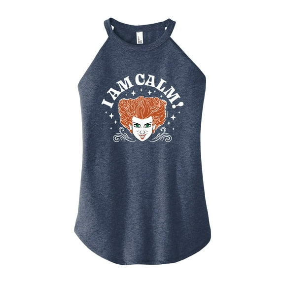 Hocus Pocus - I'am Calm - Juniors High Neck Tank Top
