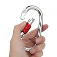 thumbnail image 4 of O-Shaped Carabiner, Strong High Stability High Strength Screw Lock Carabiner, Mountain Climbing Rock Climbing For Fire Rescue Outdoor Training, 4 of 8