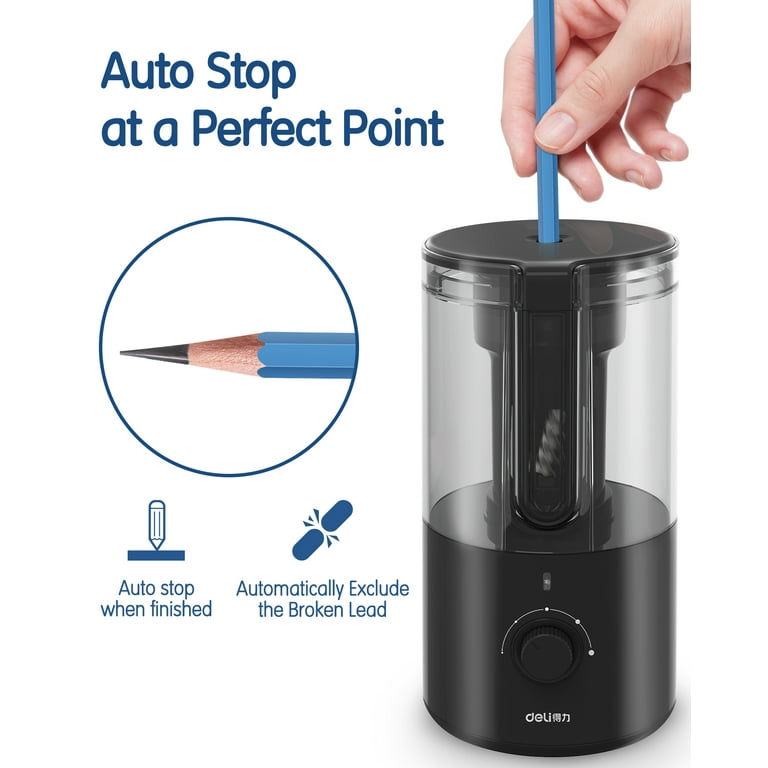 Electric Pencil Sharpener, Pencil Sharpener For Colored Pencils, Auto Stop,  Super Sharp Fast, Electric Pencil Sharpener Plug In For 6-12mm No.2/color