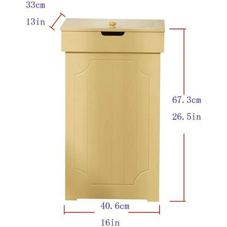 HOMEFORT 13 Gallon Trash Can, Kitchen Garbage Can, Country Style