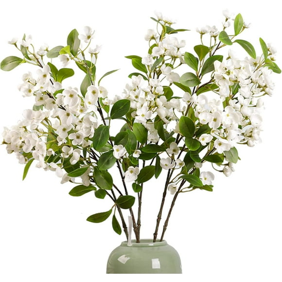 HSHDLDF 31.5 Pouces Fleurs Artificielles Plantes Fleurs en Soie Branche Fausses Fleurs Tige Fausse Branche de Fleurs pour Maison Cuisine Jardin Fête Festival Déco (2)
