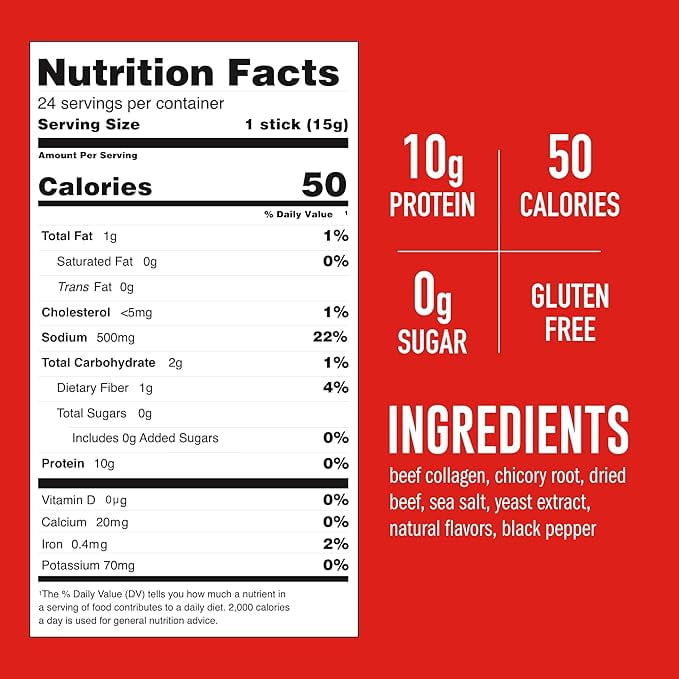 LonoLife Beef Bone Broth Powder Mix | Grass-Fed, 10g Protein | Collagen-Rich, Keto & Paleo Friendly | Natural Ingredients | 24 Portable Stick Pack Servings
