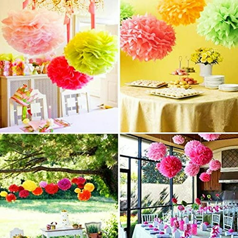 5PCS Large Tissue Paper Pom Poms DIY 12''(30CM) Wedding Party Decoration  Paper Flower For Home Garden Wedding Car Decoration