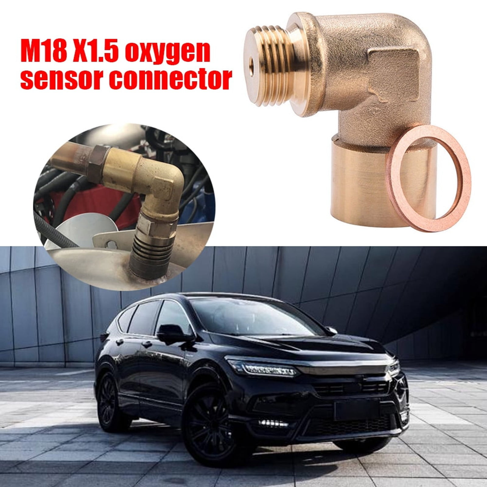90 Degree Sensor Extender Sensor Spacer Spark Plug Adapter M18 x 1.5