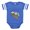 Royal Blue, variant on CafePress - 3 Sushi Roll Copy - Cute Infant Baby Football Bodysuit