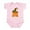 Petal Pink, variant on - Halloween Letter M Witch Monogram Infant Bodysuit - Baby Light Bodysuit, Size Newborn - 24 Months