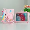 thumbnail image 5 of TECH CIRCLE Cartoon Tablet Case for Apple iPad Mini 3/2/1 (7.9 Inch), Cute Case for Kids/Girls/Boys, Built-in Rotating Kickstand & Handle, with Shoulder Strap, Shockproof Portable Case, Pink Unicorn, 5 of 7