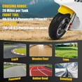 thumbnail image 3 of Dapmiu Youth Mini Motorcycle - 49CC 2-Stroke with Safety Chain Cover, Anti-Slip Handlebars & Bright Headlights, 1.25L Gas Tank White & Yellow, 3 of 8