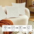 thumbnail image 4 of Aufmer 1 pcs Throw Pillow Covers, Soft Plush Couch Pillow Covers, Accent Farmhouse Neutral square Pillow Cases for Sofa Bed Living Room Home Decor, 4 of 6