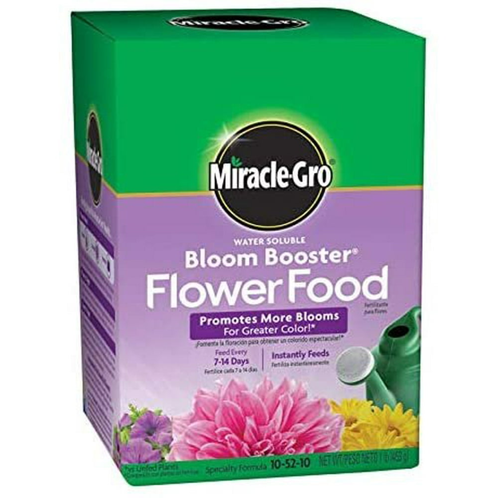 Miracle Gro 1360011 1 Lb Water Soluble Bloom Booster Flower Food 1052